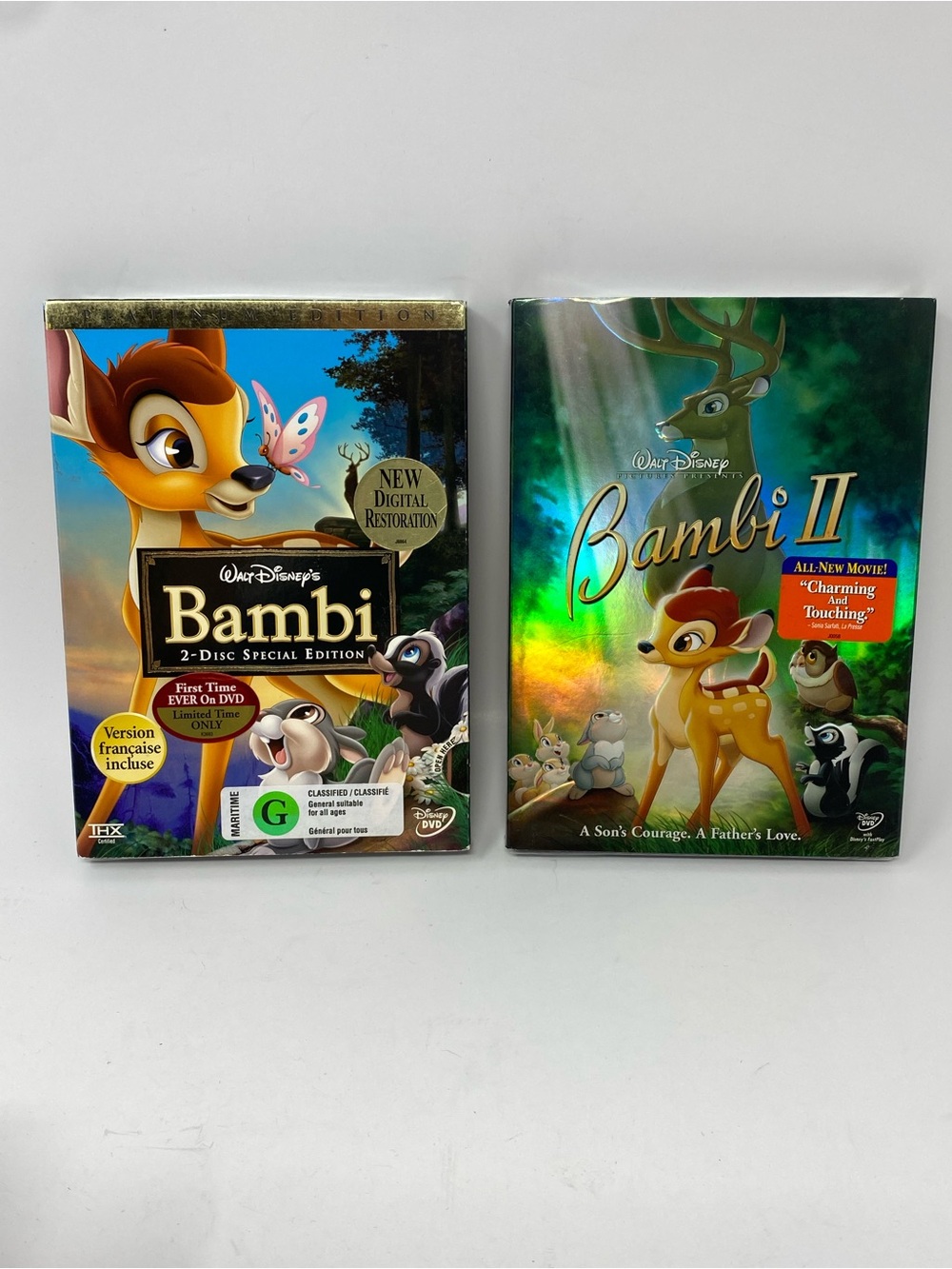 Disney’s Bambi and Bambi 2 DVD Platinum New with Slipcover Platinum Edition